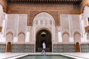 Medersa Ben Youssef: historic Islamic school in Marrakech with stunning Moroccan architecture.